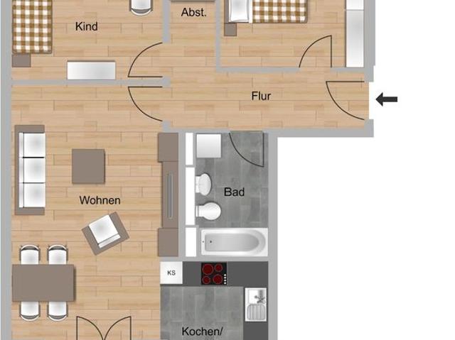 Neubau Riedbogen Naturnah Wohnen in Bergen Enkheim 3 P