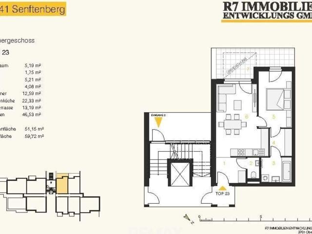 Neubau Wohnen am Hiesberg, Gartenwohnung 3.Og Top 23