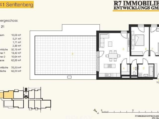 Neubau Wohnen am Hiesberg, Terrassenwohnung 3.Og Top 21