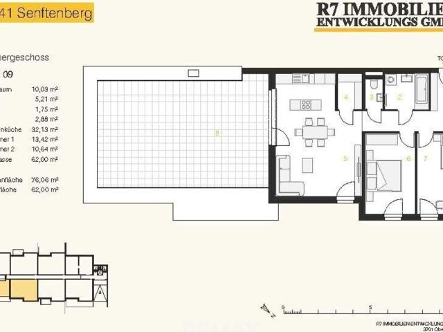 Neubau Wohnen am Hiesberg, Terrassenwohnung 1.Og Top 9