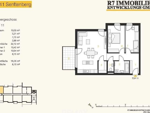Neubau Wohnen am Hiesberg, Wohnung mit Balkon 1.Og Top 11