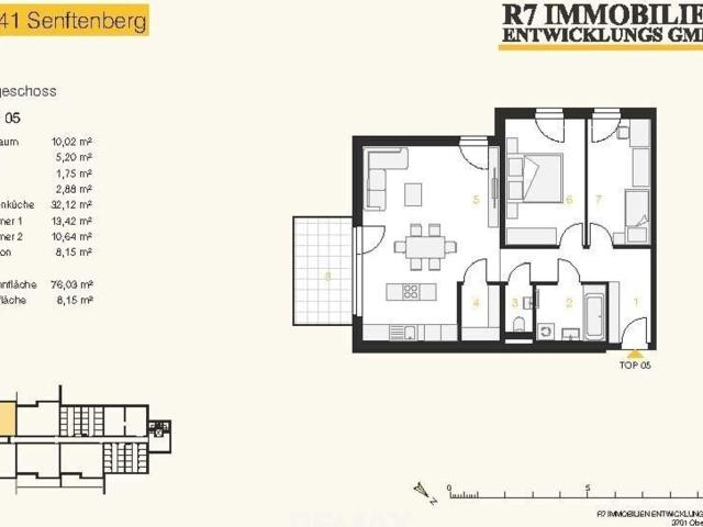 Neubau Wohnen am Hiesberg, Wohnung mit Balkon EG Top 5