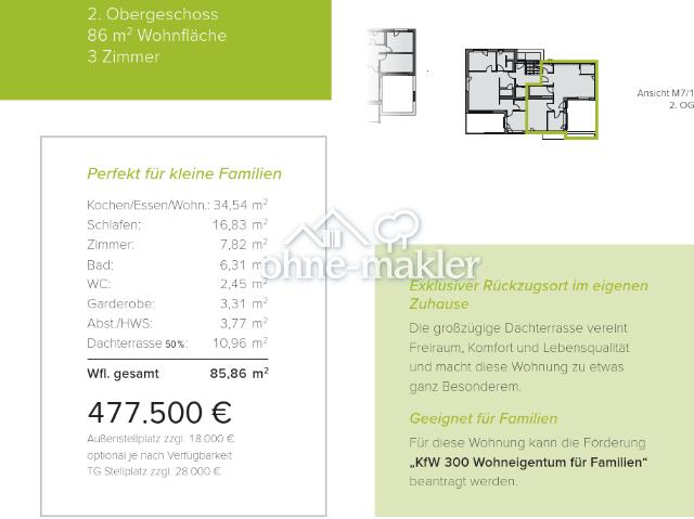 Neubau WHG 1.6 M7/1 2. Obergeschoss 86m²