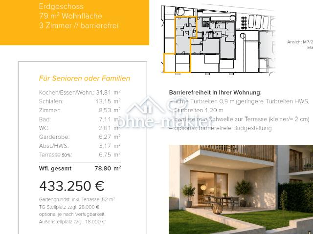Neubau WHG 2.3 M7/2 Erdgeschoss 79m²
