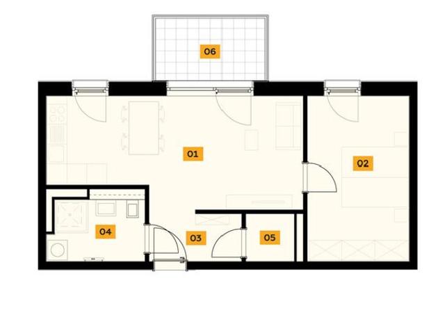 Neubau TQ Home Sonnige 2 Zimmer Wohnung im Tabakquartier
