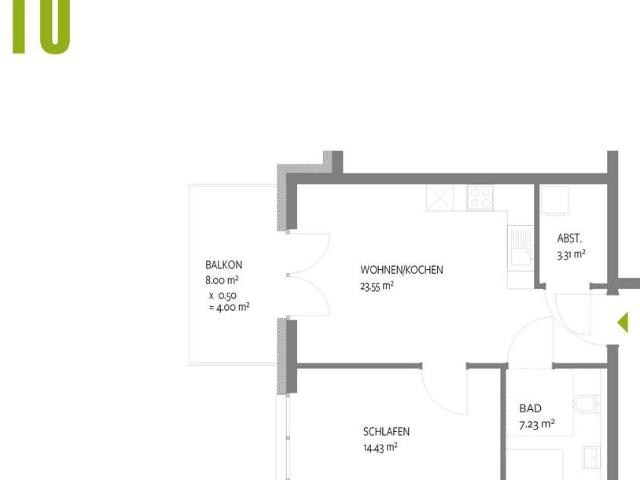 NEUBAU Trier Olewig Effizienzhaus 55 Wohnung 10