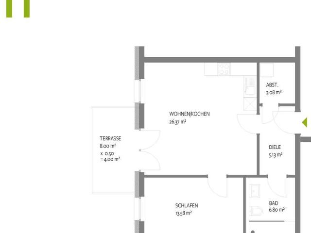 NEUBAU Trier Olewig Effizienzhaus 55 Wohnung 11