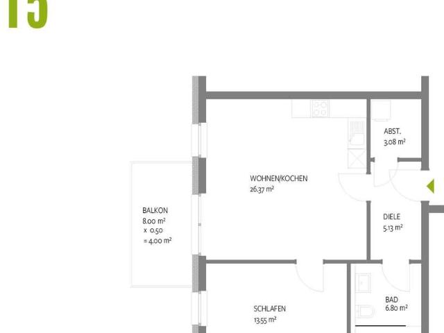 NEUBAU Trier Olewig Effizienzhaus 55 Wohnung 15