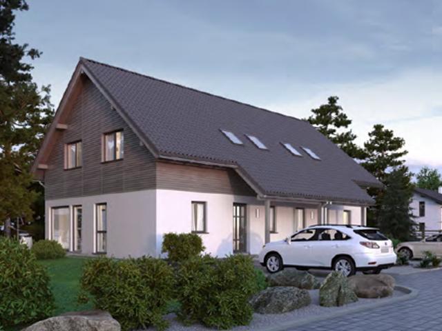 Neubau von zwei Doppelhaushälften. Einzeln kaufbar. In Malervorbereitet