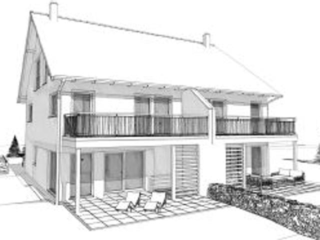 Neubau von 2 Doppelhaushälften mit Reserve im Dachgeschoss. Einzeln kaufbar