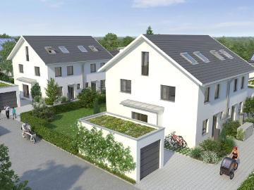 Neubau von 4 DHHs H1 mit guter Anbindung in Brunnthal