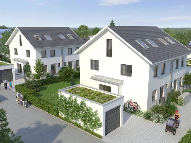 Neubau von 4 DHHs H1 mit guter Anbindung in Brunnthal