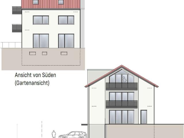 Neubauanlage hier OG Wohnung mit Blick auf den Haardter Wald