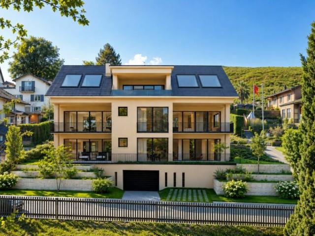 NEUBAUJUWEL ÜBER DEM ZÜRICHSEE LETZTE DACHWOHNUNG