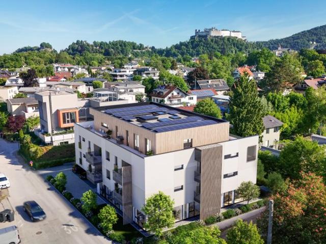 NEUBAUPROJEKT NONNTAL LIVING: Stilvolle 2 Zimmer Wohnung mit Loggia und zwei Balkonen