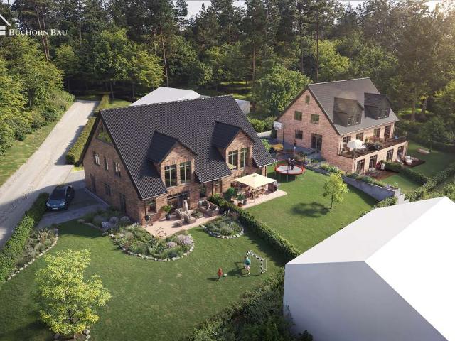 Neubauprojekt Falkenbergsweg 17, große Doppelhaus Hälfte auf großem Grundstück