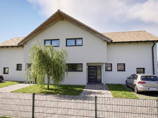 Neubauprojekt Gänserndorf: Doppelhaushälfte 136 m² mit 222 m² Eigengarten – provisionsfrei