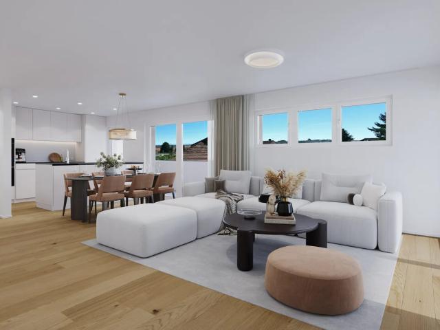 Neubauprojekt in Niederbipp: Modern, grosszügig und perfekt gelegene 4.5 Zimmer Wohnung mit Balkon