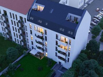 Kreuzstraße, Leipzig, Dörrienstraße - Balkon