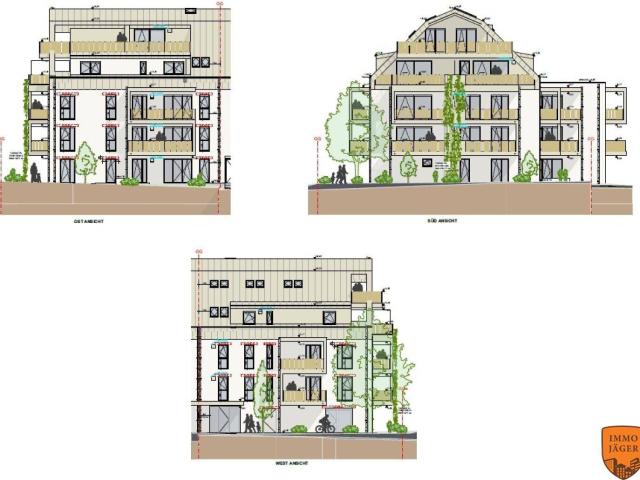 Neubauprojekt SAFARI Moderne 4 Zi Wohnung Erstbezug in Linz, 85m², 2 Balkone, Garage, Fußbodenheizung Baubeginn Herbst 2026
