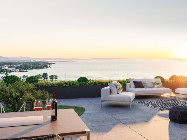 Neubauprojekt Villa m. traumhaftem Panoramablick ü. d. ganzen Bodensee, Bregenz u. d. Alpen