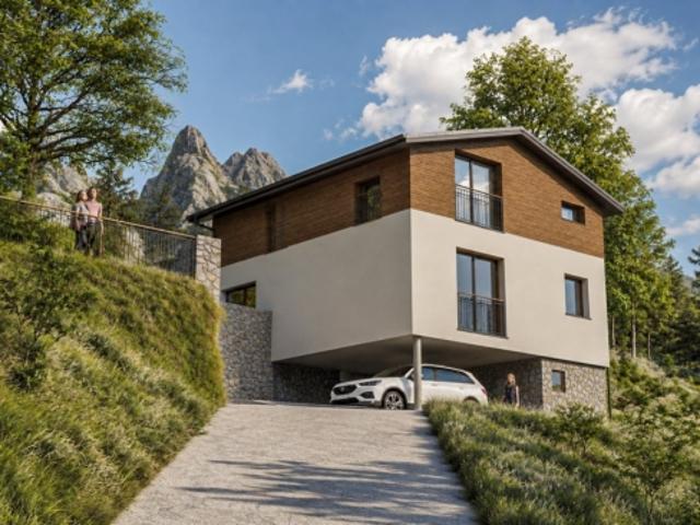 Neue freistehende Villa in Collombey Muraz Les Neyres