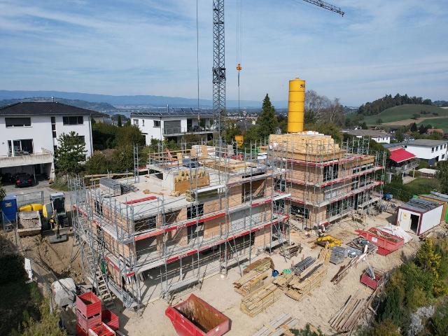 Neue freistehende Villa mit 6,5 Zimmern im Bau