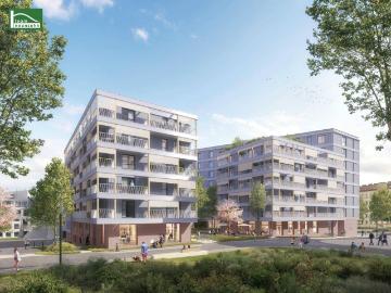 Neue Gründerzeit – Village im Dritten: 2 Zimmer Wohnung mit Grünblick & Lifestyle