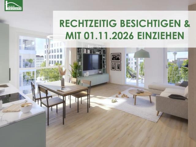 Neue Gründerzeit – Village im Dritten: 2 Zimmer Wohnung mit Premium Ausstattung und Freiflächen