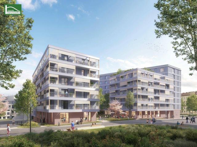 Neue Gründerzeit – Village im Dritten: 3 Zimmer Wohnung mit Balkon in Schweizergarten Nähe