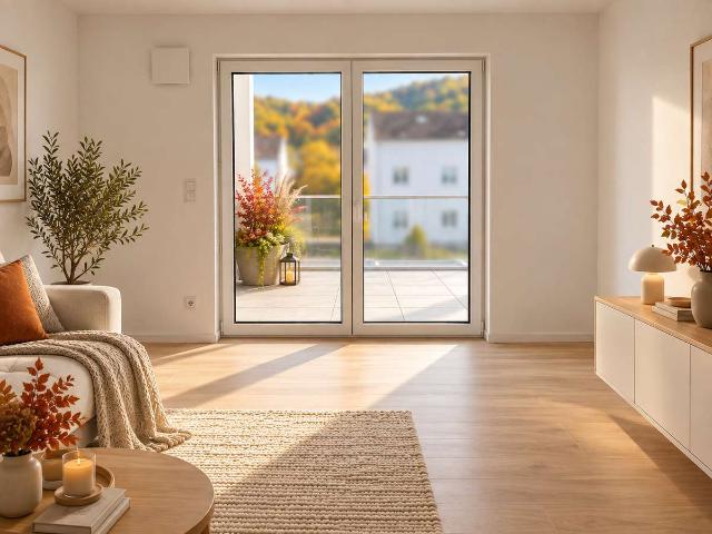 Neue Wohnung 3 ZKB, Erdgeschoss, großer Balkon