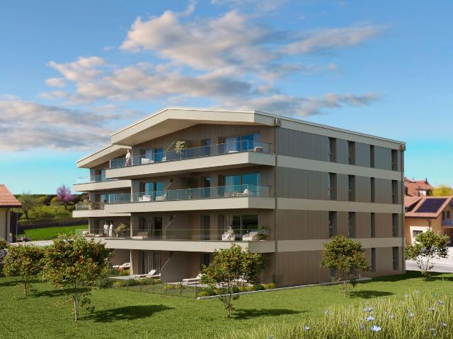 Neue Wohnung mit Terrasse und Garten
