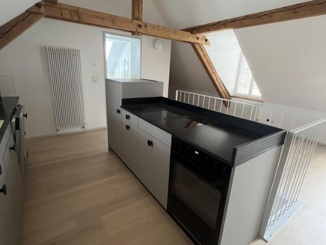 Neue 2.5 Zimmer Dachwohnung mit freie Blick auf die Alpen