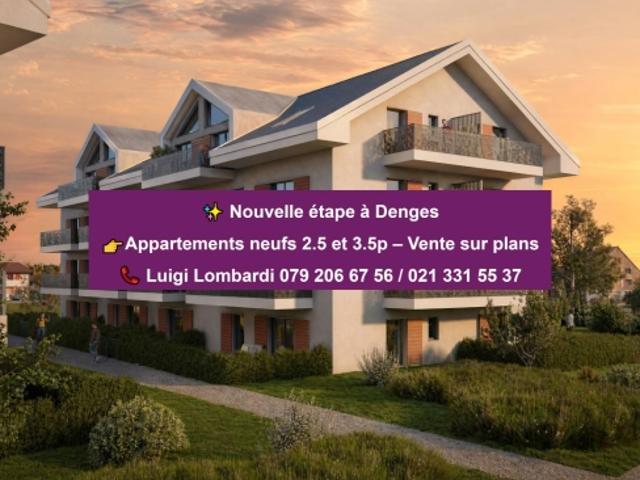 Neue 2,5 Zimmer Wohnung mit Balkon in Denges
