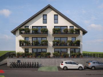 3.5 Zimmer Neubau in Daillens Schöne Aussicht auf den Jura Balkon