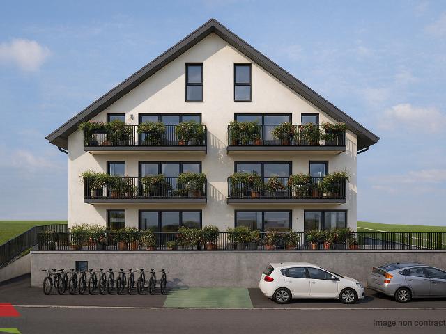 3.5 Zimmer Neubau in Daillens Schöne Aussicht auf den Jura Balkon
