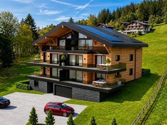 Neue 3.5 Zimmer Wohnung mit Terrasse und privatem Garten in Crans Montana