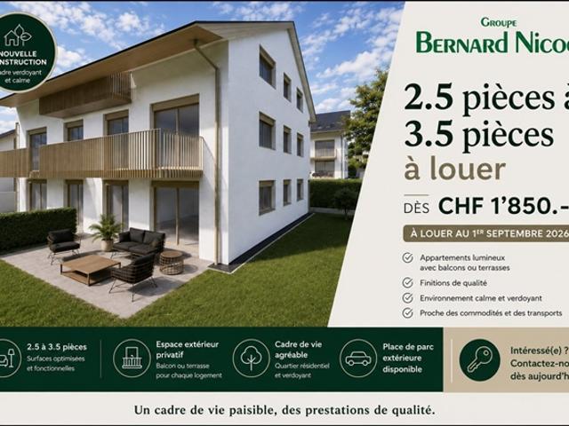 Neue 3,5 Zimmer Wohnungen in einer idealen Gegend in Prilly