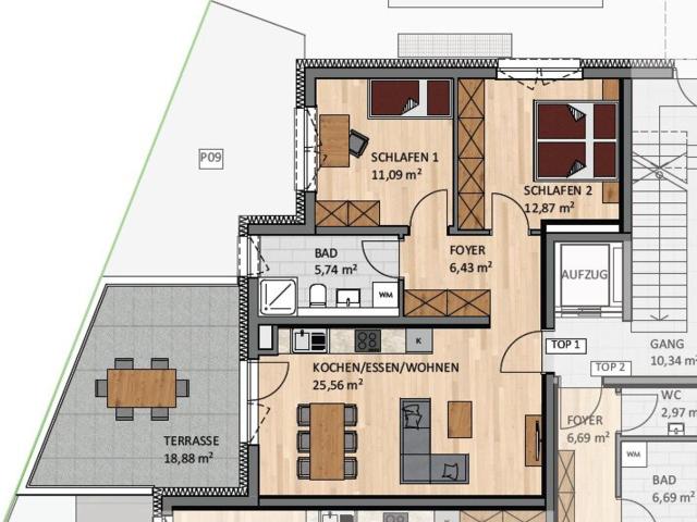 Neue 3 Zimmer Wohnung in Achenkirch zu Verkaufen