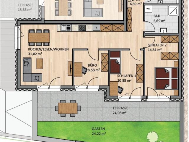 Neue 4 Zimmer Wohnung in Achenkirch zu Verkaufen