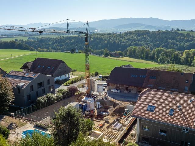 Neuentwicklung von 9 Wohnungen mit jeweils 3,5 und 4,5 Zimmern zum Verkauf in Neyruz