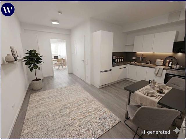 Neues 1 Zimmer Apartment, separater Koch /Essbereich + Einbauküche + Duschbad