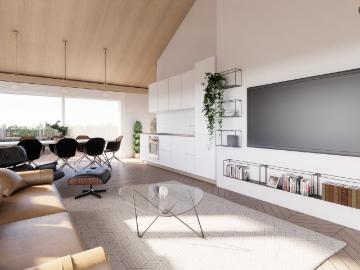Neues 3,5 Zimmer Dachgeschoss Apartment in St Aubin FR