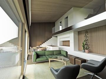 Neubau mit 4,5 Zimmern und grosser Terrasse im Zentrum von Épendes
