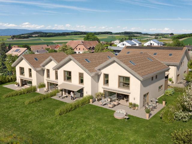 NEUES PROJEKT MIT 6 FAMILIENVILLEN IN THIERRENS MIT GÄRTEN