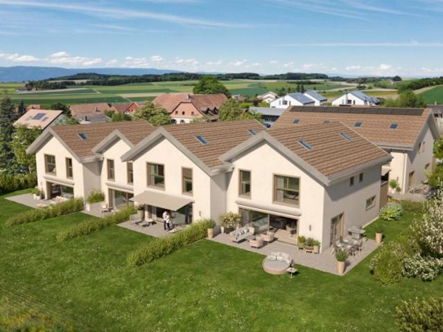 NEUES PROJEKT MIT 6 FAMILIENVILLEN IN THIERRENS MIT GÄRTEN