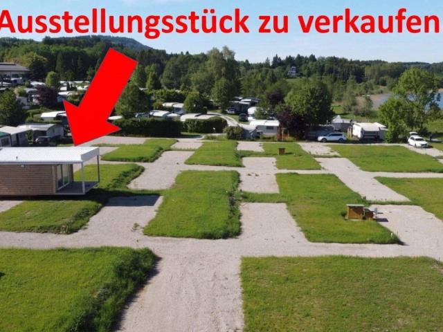 neuer Kaufpreis Ausstellungsstück: modernes Mobilheim direkt am See zu verkaufen, keine Käuferprovision!
