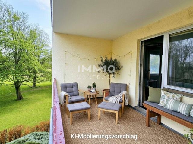 Neuer Preis! Wohnen mit Parkblick und doch zentral: Große, charmante 3 Zimmer Wohnung in Bad Vöslau