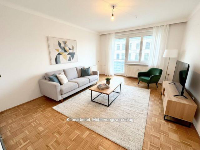 NEUER PREIS! PROVISIONSFREI VOM EIGENTÜMER! UNSANIERTE 3 ZIMMER WOHNUNG MIT LOGGIA NAHE MILLENIUM CITY!