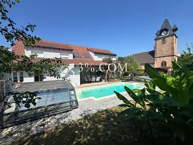 Neugartheim Ittlenheim 67370 Achat / Vente maison 8 pièces t8 piscine jardin
